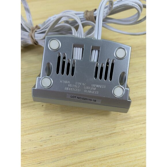 Biddeford Electric Blanket Cord Controller Silver Model TC11BA - Picture 3 of 3